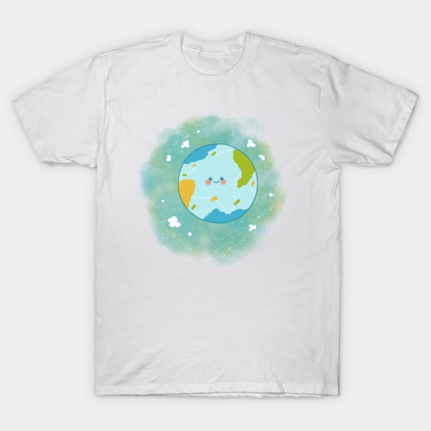 Happy Planet Happy Earth climate change T-Shirt by Arpi Design Studio